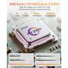 imageNIMO 156 IPS FHD Gaming Laptop AMD Ryzen 7 8745HS 32GB DDR5 RAM 1TB SSD 8C16T up to 49GHz Radeon 780M Graphics 100W TypeC Backlit Keyboard Fingerprint USBC 40 Business ComputerRose Gold