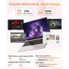 imageNIMO 156 IPS FHD Gaming Laptop AMD Ryzen 7 8745HS 32GB DDR5 RAM 1TB SSD 8C16T up to 49GHz Radeon 780M Graphics 100W TypeC Backlit Keyboard Fingerprint USBC 40 Business ComputerRose Gold