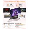 imageNIMO 156 IPS FHD Gaming Laptop AMD Ryzen 7 8745HS 32GB DDR5 RAM 1TB SSD 8C16T up to 49GHz Radeon 780M Graphics 100W TypeC Backlit Keyboard Fingerprint USBC 40 Business ComputerRose Gold
