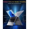 imageNIMO 156 IPS FHD Laptop Intel Pentium Quad Core N100 16GB RAM 512GB SSD Beat i31115G4 Up to 34GHz Computer with Backlit Keyboard Fingerprint TypeC Charger WiFi 6 BT52 for Student and HomeSilver