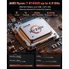 imageNIMO 156 IPS FHDGamingLaptopComputer AMD Ryzen 7 8745HS 16GB DDR5 RAM 512GB SSD Radeon 780MGraphics 8C16T up to 49GHz Beat R9 7940HS 100W TypeC Charger Backlit Keyboard FingerprintBlue