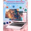 imageNIMO 156 LightGamingLaptop AMD Ryzen 7 Pro 6850U 8 Cores Up to 47GHz 16GB RAM 512GB SSD AMD Radeon 680M GPU FHD IPS Display 100W TypeC Backlit Keyboard Fingerprint ReaderRose Gold