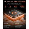 imageNIMO 156 LightGamingLaptop AMD Ryzen 7 Pro 6850U 8 Cores Up to 47GHz 16GB RAM 512GB SSD AMD Radeon 680M GPU FHD IPS Display 100W TypeC Backlit Keyboard Fingerprint ReaderBlue