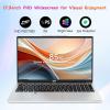 imageNIMO 17 Inch FHD IPS Laptop 6 Cores i31215U 16GB RAM 512GB SSD Up to 44GHz Beat Ryzen 5 7520U School Computer with 65W TypeC WiFi 6 Backlit KB Fingerprint for BusinessSilver