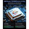 imageNIMO 173 FHD IPS Laptop AMD Ryzen 7 8745HS 8Core up to 49GHz 32GB DDR5 RAM 1TB SSD AMD Radeon 780M Graphics 100W TypeC Fast Charger Backlit Keyboard Fingerprint USB 40Blue