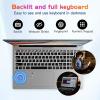 imageNIMO 173 FHD IPS Laptop Intel Core i31215U Beats i51135G7 Class 8GB RAM 256GB SSD Windows 11 Home WiFi 6 Backlit Keyboard Fingerprint USBC 65W Fast Charge Bluetooth 52 180 ViewSilver