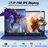 imageNIMO 173 FHD IPS StudentLaptopComputer  16GB RAM 1TB SSD Pentium 4 Cores N100Beat i31115G4 Up to 34GHz 65W TypeC Fingerprint Backlit Keyboard WiFi 6 BT52Blue