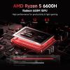 imageNIMO 173 IPS FHDGamingLaptop AMD Ryzen 5 6600H 16GB DDR5 RAM 1TB SSD Beat i71165G7 Up to 45GHz Radeon 660M GPUComputer with 100W TypeC Backlit Keyboard FingerprintGray