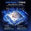 imageNIMO 2026 Laptop 156 IPS FHD AMD Ryzen 7 7735HS 8C16T Beats i712650H 8 Cores 32GB DDR5 RAM 1TB SSD Radeon 680M Graphics 100W TypeC Backlit Keyboard Fingerprint Unlock 2Year WarrantyBlue