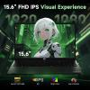 imageNIMO Gaming Laptop 156 FHD Display AMD Ryzen 7 7735HS 8C16T Up to 475GHz Computer 16GB DDR5 512GB NVMe SSD Radeon 680M Graphics Backlit Keyboard Fingerprint Unlock PD 100W TypeCBlack