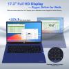 imageNIMO Gaming Laptop 173 FHD Display AMD Ryzen 7 7735HS 8C16T Up to 475GHz Computer 32GB DDR5 1TB NVMe SSD Radeon 680M Graphics Backlit Keyboard Fingerprint Unlock PD 100W TypeCBlue