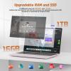 imageNIMO156 StudentLaptop 13th Gen Intel N15016GB RAM 256GB SSDBeat to i31115G4 Up to 36GHz Backlit Keyboard Fingerprint FHD Computer WiFi 6 BT52 65W TypeCPeach Gold