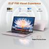 imageNIMO156 StudentLaptop 13th Gen Intel N15016GB RAM 256GB SSDBeat to i31115G4 Up to 36GHz Backlit Keyboard Fingerprint FHD Computer WiFi 6 BT52 65W TypeCPeach Gold