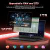 imageNIMO156 StudentLaptop 13th Gen Intel N15016GB RAM 256GB SSDBeat to i31115G4 Up to 36GHz Backlit Keyboard Fingerprint FHD Computer WiFi 6 BT52 65W TypeCMatte Black