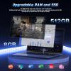 imageNIMO156 StudentLaptop 13th Gen Intel N15016GB RAM 256GB SSDBeat to i31115G4 Up to 36GHz Backlit Keyboard Fingerprint FHD Computer WiFi 6 BT52 65W TypeCRoyal Blue