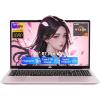 imageNIMO 156 LightGamingLaptop AMD Ryzen 7 Pro 6850U 8 Cores Up to 47GHz 16GB RAM 512GB SSD AMD Radeon 680M GPU FHD IPS Display 100W TypeC Backlit Keyboard Fingerprint ReaderRose Gold
