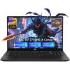 imageNIMO Gaming Laptop 156 FHD Display AMD Ryzen 7 7735HS 8C16T Up to 475GHz Computer 16GB DDR5 512GB NVMe SSD Radeon 680M Graphics Backlit Keyboard Fingerprint Unlock PD 100W TypeCBlack