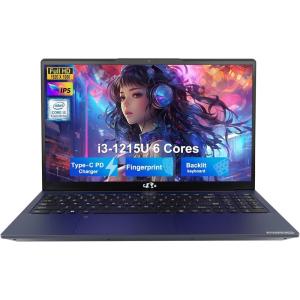 imageNIMO 156 FHD IPS StudentLaptopComputer  Intel Core i31215UBeat i51135G7 6 Cores Up to 44GHz 16GB RAM 1TB SSD 65W TypeC Charger 2 Years Warranty Fingerprint Backlit Keyboard WiFi 6Sky Blue