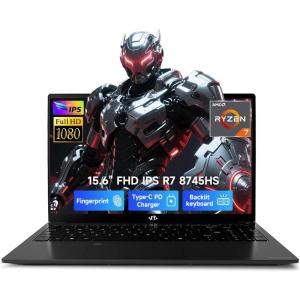 imageNIMO 156 FHDGamingLaptop AMD Ryzen 7 8745HS 32GB RAM 1TB SSD Radeon 780M 8C16T up to 49GHz Backlit Keyboard USB4 WiFi 6E Portable Workstation for Professionals amp Students Office amp TravelBlack