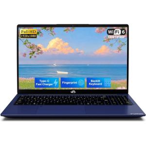 imageNIMO 156 IPS FHD Laptop 16GB RAM 512GB SSD Intel N150Beat to i310110U 4 Cores Up to 36GHz Computer with 2 Years Warranty 65W TypeC Fingerprint Backlit Keyboard WiFi 6 BT52Blue