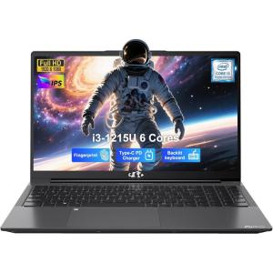 imageNIMO 173 FHD IPS Laptop Intel Core i31215U Beats i51135G7 Class 16GB RAM 1TB SSD Windows 11 Home WiFi 6 Backlit Keyboard Fingerprint USBC 65W Fast Charge Bluetooth 52 180 ViewGray