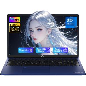 imageNIMO 173 FHD IPS StudentLaptopComputer  16GB RAM 1TB SSD Pentium 4 Cores N100Beat i31115G4 Up to 34GHz 65W TypeC Fingerprint Backlit Keyboard WiFi 6 BT52Blue