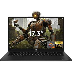 imageNIMO 173 Full HD Gaming Laptop AMD Ryzen 7 7735HS 8C16T 16GB DDR5 RAM 1TB SSD Radeon 680M Graphics 100W PD Charging WiFi 6E Bluetooth 52 Fingerprint Backlit KeyboardBlack