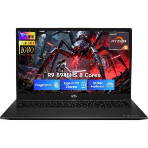 imageNIMO 173 GamingLaptop Ryzen 9 8945HS Beat i913900H Up to 52GHz 16GB RAM 1TB SSD Radeon 780M PD 100W TypeC AIEnhanced for Copilot VR Ready Backlit Keyboard FingerprintBlack