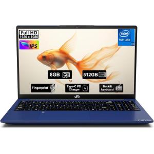 imageNIMO156 StudentLaptop 13th Gen Intel N15016GB RAM 256GB SSDBeat to i31115G4 Up to 36GHz Backlit Keyboard Fingerprint FHD Computer WiFi 6 BT52 65W TypeCRoyal Blue