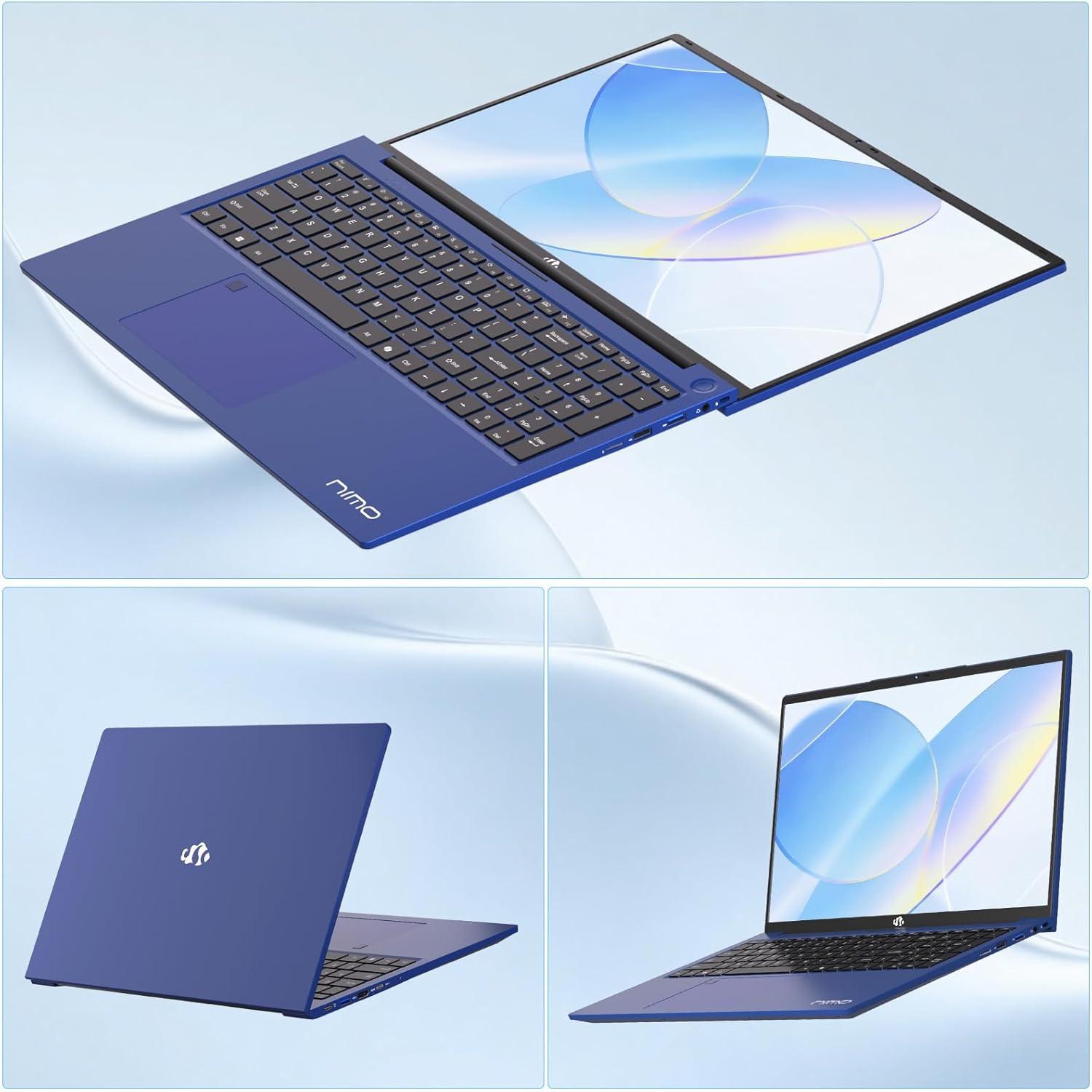 imageNIMO 173 FHD IPS StudentLaptopComputer  16GB RAM 256GB SSD Pentium 4 Cores N100Beat i31115G4 Up to 34GHz 65W TypeC 2 Years Warranty Fingerprint Backlit Keyboard WiFi 6 BT52Blue