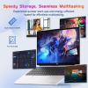 imageNIMO 173 IPS FHD Laptop Intel 6 Cores i31215U Up to 44GHz Beat Ryzen 5 7520U 16GB RAM 1TB SSD Computer with 180 Viewing 65W Type C Backlit KB Fingerprint WiFi 6 for School and BusinessSilver