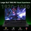 imageNIMO 2026 Laptop 8 Cores AMD R7 7735HS 16GB DDR5 RAM 1TB SSD Up to 475GHz Beat i712650H Gaming Laptop with Radeon 680M GPU 156 IPS FHD 180 Open Angle Webcam HDMI Portable for BusinessBlack
