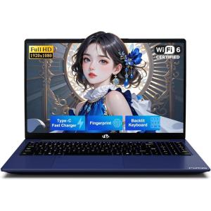 imageNIMO 156 FHD Business Laptop Computer QuadCore ProcessorBeats i31115G4 Laptop 16GB RAM 256GB SSD with Backlit Keyboard Fingerprint 65W PD Fast Charging Student Laptop for College SchoolBlue