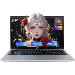 imageNIMO 156 IPS FHDLaptop 32GB RAM 1TB SSD AMD Ryzen 5Beat i51135G7 4 Cores Up to 37GHz Student Computer with 2 Years Warranty 65W TypeC Fingerprint Backlit Keyboard 180ViewingRed