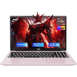 imageNIMO 156 IPS FHDLaptop 32GB RAM 1TB SSD AMD Ryzen 5Beat i51135G7 4 Cores Up to 37GHz Student Computer with 65W TypeC 2 Years Warranty Fingerprint Backlit Keyboard BT52 for HomeRose Gold