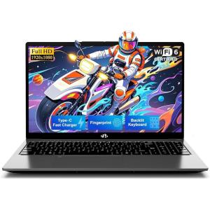 imageNIMO 156 Inch FHD Student Laptop Intel 4Core Beat i310110U up to 36GHz 8GB RAM 256GB SSD 65W TypeC Backlit Keyboard Fingerprint WiFi 6amp Bluetooth 53 for Efficient Study Home OfficeGray