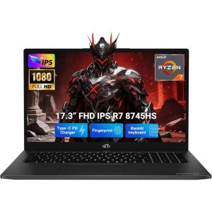 imageNIMO 173 IPSGamingLaptop AMD Ryzen 7 8745HS Up to 49GHz Beat R9 7940HS Radeon 16GB RAM 512GB SSD 780MGraphics Backlit Keyboard Fingerprint for Professionals amp Students Office 2Yr WarrantyBlack