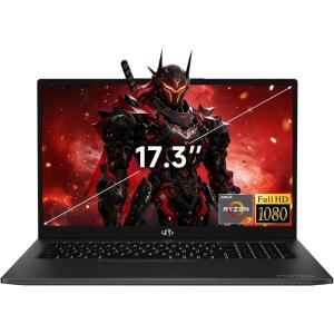 imageNIMO 2026 Laptop 8 Cores AMD R7 7735HS 32GB DDR5 RAM 1TB SSD Up to 475GHz Beat i712650H Gaming Laptop with Radeon 680M GPU 173 IPS FHD Large Screen 180 Open Angle Webcam TypeC WiFi 6EBlack