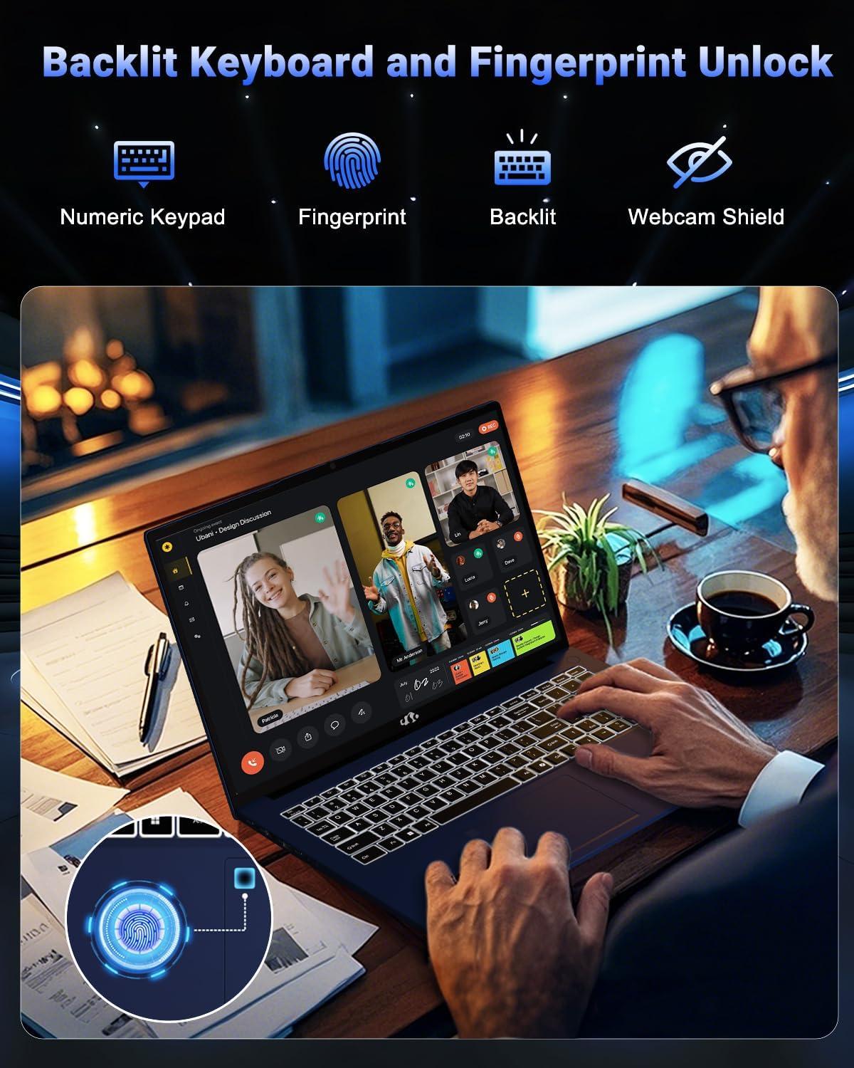 imageNIMO 173 GamingLaptop 8 Cores AMD Ryzen 7 8745HS 32GB DDR5 RAM 1TB SSD Beat R9 6900HX up to 49GHz Radeon 780M GPU IPS FHD 100W TypeC Fingerprint Backlit Keyboard