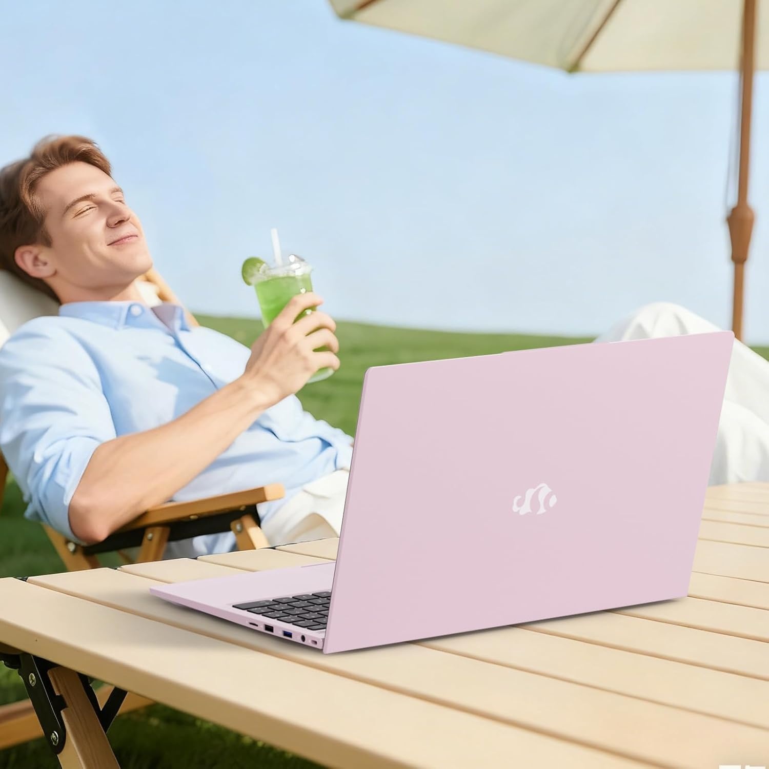 image:imageNIMO 156 FHD lPSBusinessLaptop i512450H 8 Cores 8GB RAM 256GB SSD Beat i711800H Up to 44 GHz Student Computer with 100W TypeC Fingerprint Backlit Keyboard WiFi6 NumpadRed