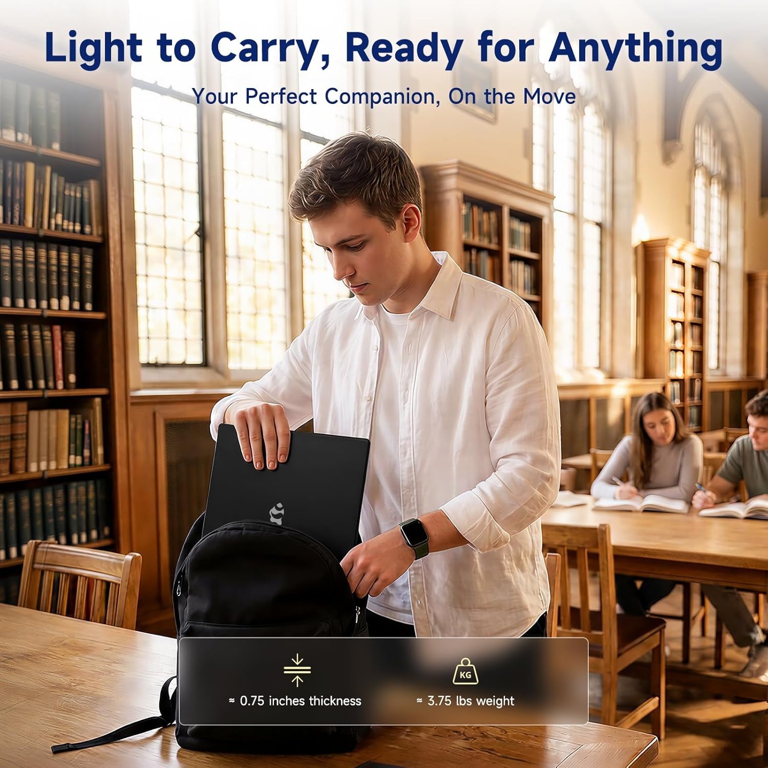 image:imageNIMO 156 Inch FHD Student Laptop 16GB RAM 256GB SSD Intel 4Core Beat i310110U Up to 36GHz 65W TypeC Backlit Keyboard Fingerprint WiFi 6amp Bluetooth 53 for Efficient Business Home Office