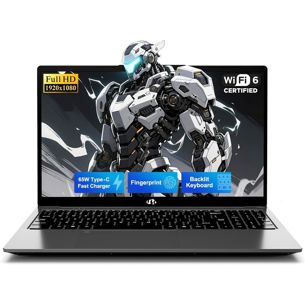 image:imageNIMO 156 Inch FHD Student Laptop 16GB RAM 256GB SSD Intel 4Core Beat i310110U Up to 36GHz 65W TypeC Backlit Keyboard Fingerprint WiFi 6amp Bluetooth 53 for Efficient Business Home OfficeGray