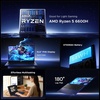 image:imageNIMO 156 AMD Gaming Laptop Ryzen 5 6600H Radeon 660M GraphicsBeat i71165G732GB DDR5 RAM 1TB SSD Backlit Keyboard Fingerprint Readeramp Privacy Webcam for Secure Business Office 2Year WarrantyBlue