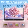 image:imageNIMO 173 FHD AMD Gaming Laptop 32GB DDR5 RAM 1TB SSD Ryzen 5 6600H with Radeon 660M Graphics Beats i71165G7 100W TypeC Backlit Keyboard Fingerprint 180Viewing for Creators amp ProfessionalsRose Gold
