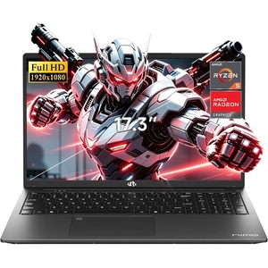 image:imageNIMO 173 FHD AMD Gaming Laptop 32GB DDR5 RAM 1TB SSD Ryzen 5 6600H with Radeon 660M Graphics Beats i71165G7 100W TypeC Backlit Keyboard Fingerprint 180Viewing for Creators amp ProfessionalsGray