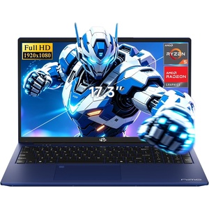 image:imageNIMO 173 FHD AMD Gaming Laptop 32GB DDR5 RAM 1TB SSD Ryzen 5 6600H with Radeon 660M Graphics Beats i71165G7 100W TypeC Backlit Keyboard Fingerprint 180Viewing for Creators amp ProfessionalsBlue