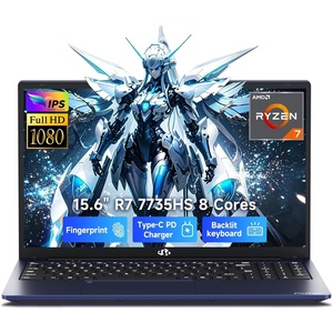 image:imageNIMO Gaming Laptop 156 FHD IPS AntiGlare Screen AMD R7 7735HS Up to 475GHz Beat i712650H Computer with 16GB DDR5 RAM 256GB SSD 180 Viewing Radeon 680M 100W TypeC for Business CollegeBlue
