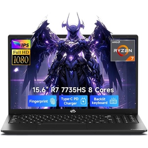 image:imageNIMO Gaming Laptop 156 FHD IPS AntiGlare Screen AMD R7 7735HS Up to 475GHz Beat i712650H Computer with 16GB DDR5 RAM 256GB SSD 180 Viewing Radeon 680M 100W TypeC for Business CollegeBlack