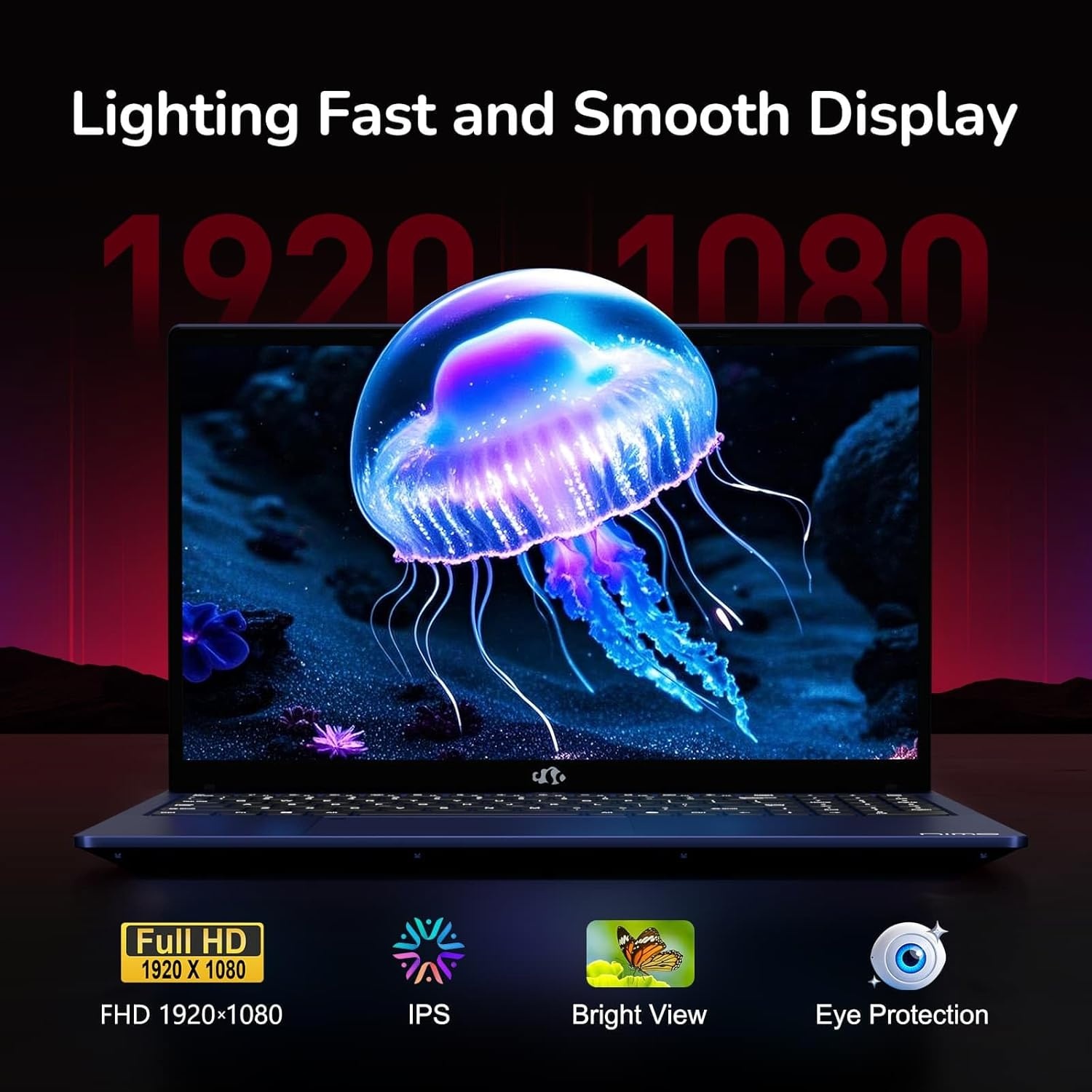 image:imageNIMO 156 IPS FHDGamingLaptop 8 Cores AMD Ryzen 7 6800H 32GB DDR5 RAM 2TB SSD Beat i712700H Up to 47GHz AMD Radeon 680M GPUComputer with 100W TypeC for Gaming Business Student 180ViewingBlue