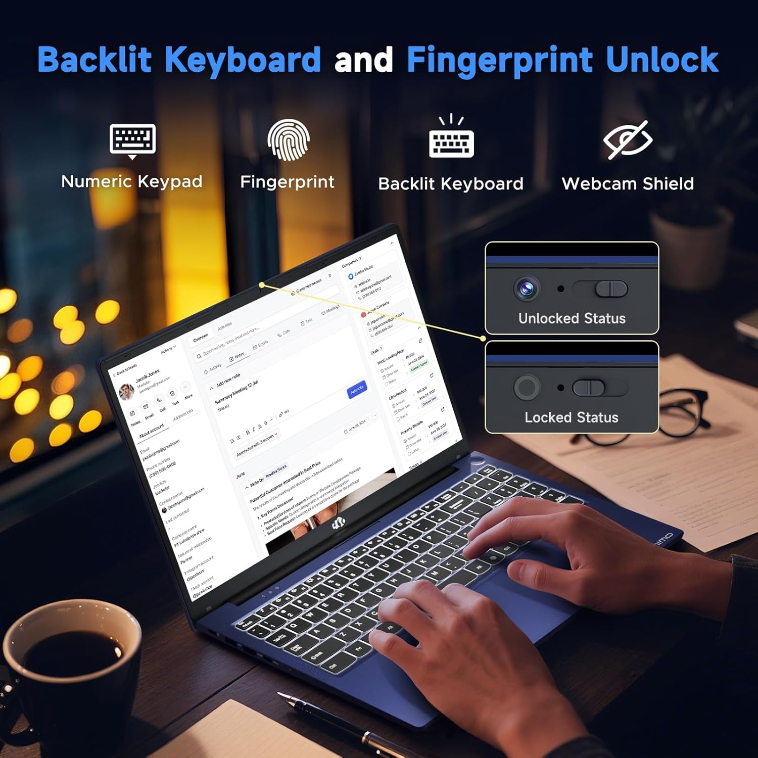 image:imageNIMO LightGamingLaptop 156 FHD Computer with AMD 8Core R7 7735HS 16GB DDR5 RAM 1TB SSD Up to 475GHz Beat i712650H Radeon 680M GPU 100W TypeC 180 View for Business and School 2Y WarrantyBlue